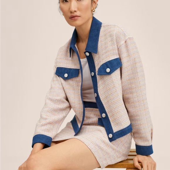 Mango Trim tweed jacket - Picture 5 of 7